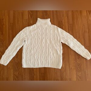 Nine West Ivory Turtleneck Sweater